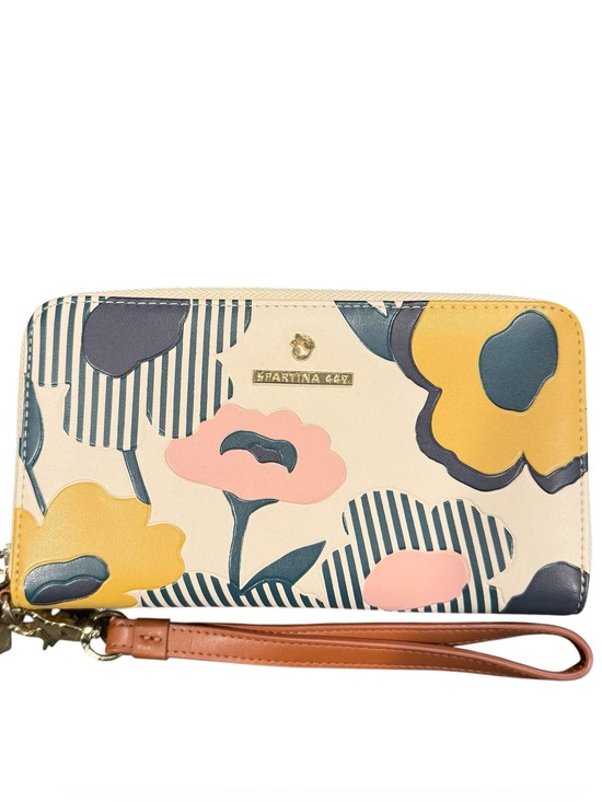 Spartina 449 Handbags - Spartina 449 floral white wallet wristlet blue pink yellow
